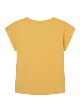 T-Shirt Pepe Jeans Nuria Amarelo para Menina