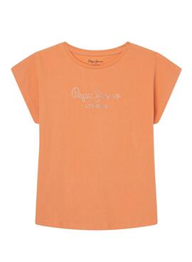 T-Shirt Pepe Jeans Nuria Laranja para Menina