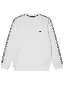 Sweat Lacoste Streetwear Branco para Homem
