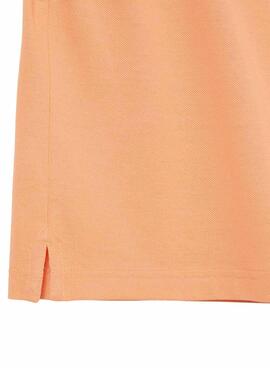 Polo Lacoste Básico Slim Fit Laranja para Homem