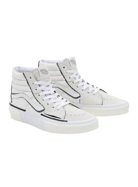 Sapatilhas Vans SK8-Hi Reconstruir Branco