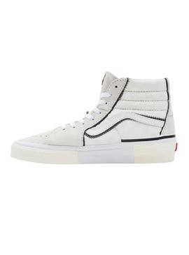 Sapatilhas Vans SK8-Hi Reconstruir Branco