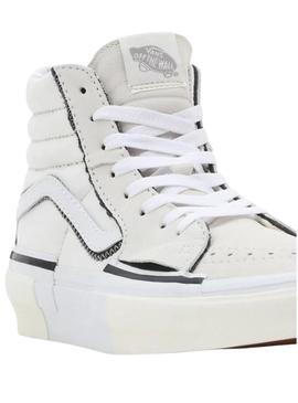 Sapatilhas Vans SK8-Hi Reconstruir Branco