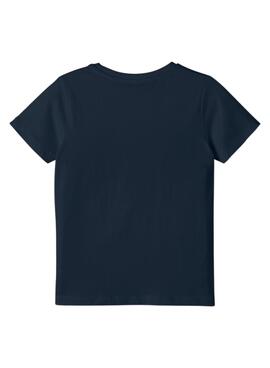 T-Shirt Name It Don Azul Marinho para Menino
