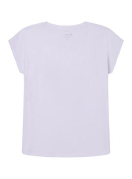 T-Shirt Pepe Jeans Prudence Branco para Menina