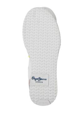 Sapatilhas Pepe Jeans Holland Mesh Branco Mulher