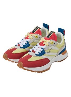 Sapatilhas Pepe Jeans Lucky Print Amarelo Mulher
