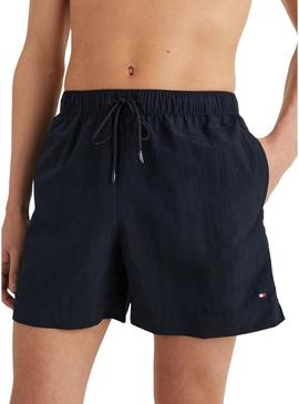 Swimsuit Tommy Hilfiger Drawstring Azul Marinho Homem