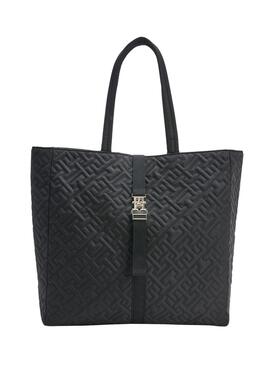 Bolsa Tommy Hilfiger Flow Tote Preto para Mulher