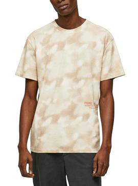 T-Shirt Pepe Jeans Rickie Bege para Homem