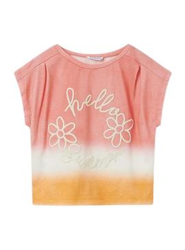 T-Shirt Mayoral Tie Dye Rosa para Menina