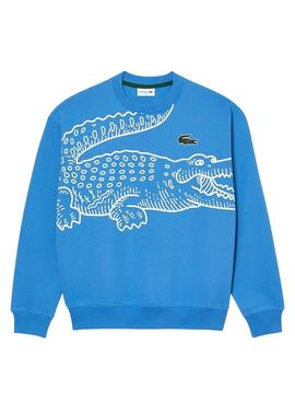 Sweat Lacoste Vintage Azul para Homem
