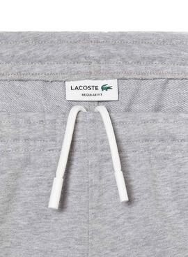Bermuda Moletom Lacoste Cinza para Homem