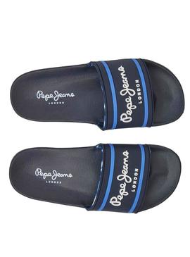 Flip flops Pepe Jeans Slider Logo Azul Marinho para Menino