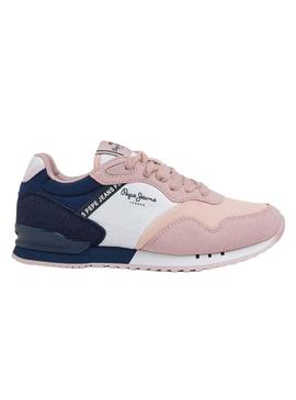 Sapatilhas Pepe Jeans London Basic Rosa para Menina