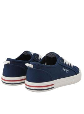 Sapatilhas Pepe Jeans Brady Basic Azul Marinho Menino