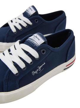 Sapatilhas Pepe Jeans Brady Basic Azul Marinho Menino