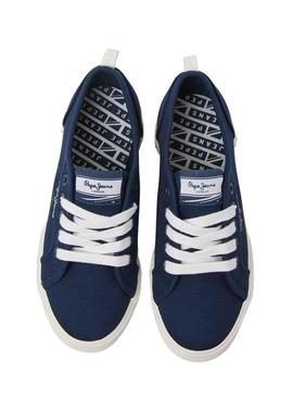 Sapatilhas Pepe Jeans Brady Basic Azul Marinho Menino