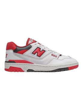 Sapatilhas New Balance BB550 Branco E Vermelho