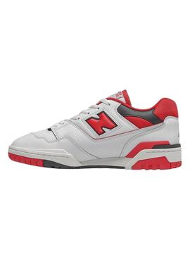 Sapatilhas New Balance BB550 Branco E Vermelho