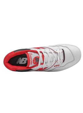 Sapatilhas New Balance BB550 Branco E Vermelho