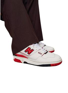 Sapatilhas New Balance BB550 Branco E Vermelho