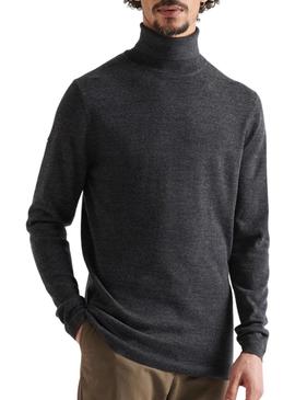 Camisola Superdry Merino Rollneck Cinza para Homem