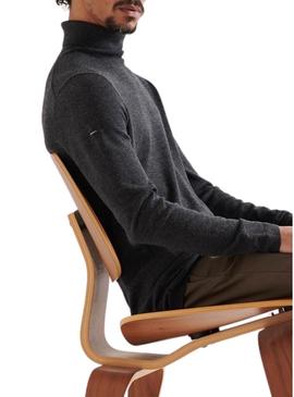 Camisola Superdry Merino Rollneck Cinza para Homem