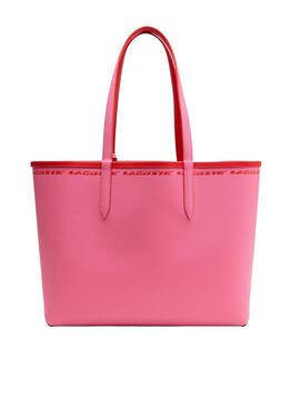 Bolsa Lacoste Anna Reversible Vermelho e Rosa