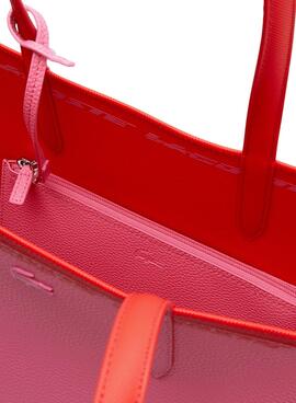 Bolsa Lacoste Anna Reversible Vermelho e Rosa