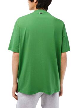 T-Shirt Lacoste Printed Verde para Homem