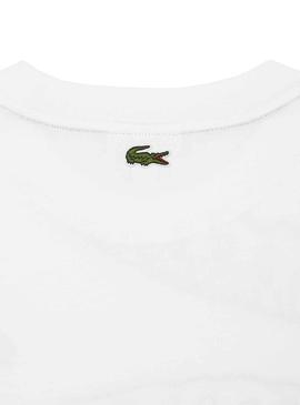 T-Shirt Lacoste Printed Branco para Homem
