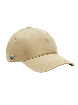 Gorro Lacoste Sarga Bege para Homem e Mulher