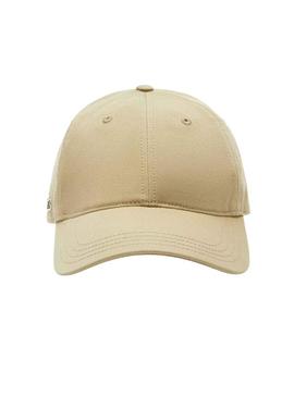 Gorro Lacoste Sarga Bege para Homem e Mulher