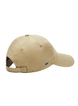 Gorro Lacoste Sarga Bege para Homem e Mulher