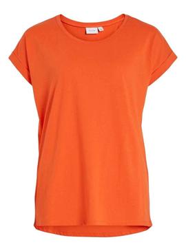 T-Shirt Vila Dreamers Laranja para Mulher