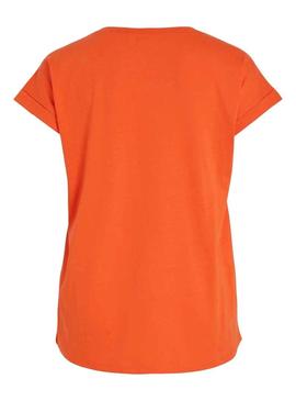 T-Shirt Vila Dreamers Laranja para Mulher