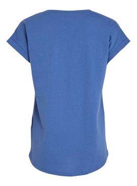 T-Shirt Vila Dreamers Azul para Mulher