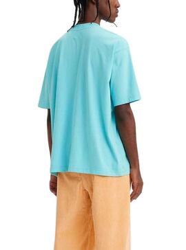 T-Shirt Levis Skate Azul para Homem