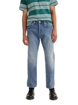 Jeans Levis 501 Crop Azul para Homem