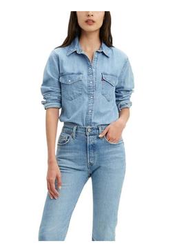 Camisa Levis Western Azul para Mulher