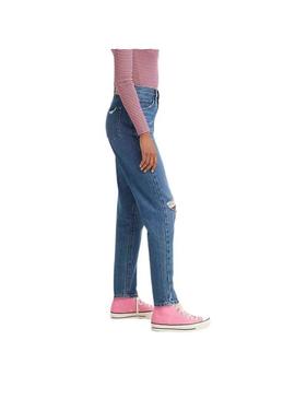 Calças Jeans Levis Mãe Jean Azul para Mulher