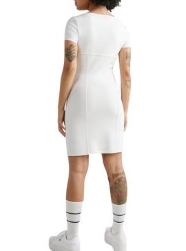 Vestido Tommy Jeans Archive Branco para Mulher