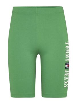 Shorts Tommy Jeans Cycle Verde para Mulher