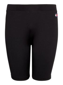 Shorts Tommy Jeans Badge Cycle Preto para Mulher