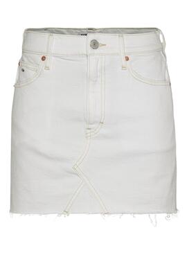 Saia Tommy Hilfiger Izzie Mini Branco para Mulher