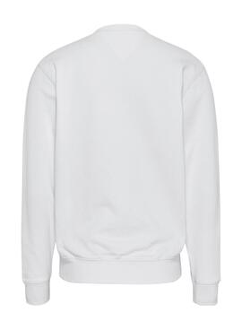 Sweat Tommy Jeans Crew Branco para Homem