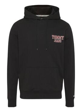 Sweat Tommy Jeans Reg Entry Preto para Homem