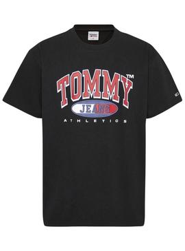T-Shirt Tommy Jeans Graphic Preto para Homem