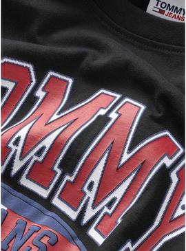 T-Shirt Tommy Jeans Graphic Preto para Homem
